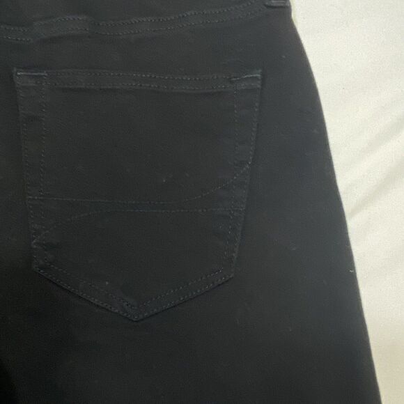 Hollister Jeans Men 26x30 Black No Fade Vintage Straight Distressed Denim Ripped - Picture 8 of 9